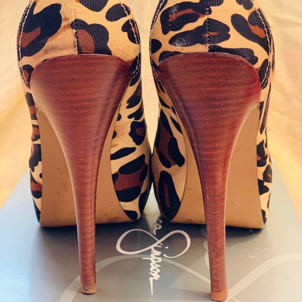 Leopard Print Platform Pump - image 3